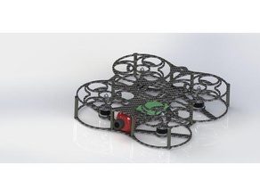 les retombées micro drone quadricoptère intérieur extérieur r c véhicules fpv multicopter multirotor quad 3d print model - Mito3D