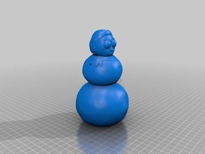 snowman morty sculptures adult swim cartoon christmas figure mr poopybutthole rick winter 3d print model - Mito3D