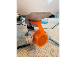 phantom 4-Linsen-Abdeckung & gimbal-Schutz r c Fahrzeuge 3d print model - Mito3D