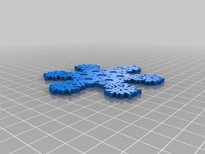 dylan's snowflake y5r interactive art customized 3d print model - Mito3D