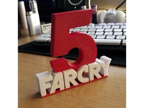 far cry 5 logo les jeux vidéo 3d print model - Mito3D