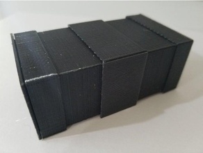 rompecabezas simple cuadro los contenedores contenedor ocultas caja escondida compartimiento oculto de bloqueo puzzle secreto juguetes 3d print model - Mito3D