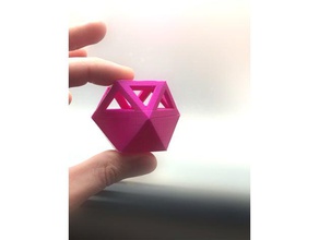 cuboctahedron box organization card holder morphology polyhedron 3d print model - Mito3D