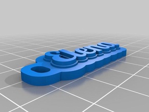 elena1 keychains customized 3d print model - Mito3D