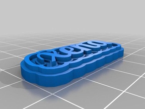 nadal xena llaveros personalizado 3d print model - Mito3D