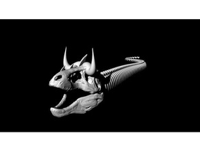 demônio dino cobra criaturas 3d print model - Mito3D