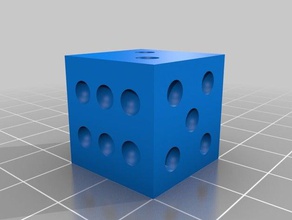 test cube dice 3d printing tests 3d print model - Mito3D