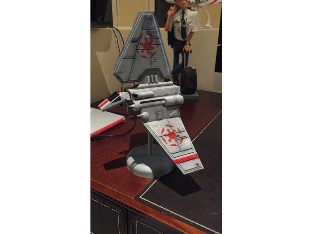 shuttle lambda series rear side 3d printing star wars 3D print model - Mito3D