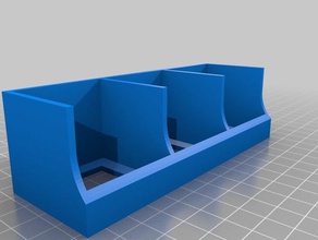 parametrik baharatlık Kare mutfak ve yemek mavi kurdele baharat raf spicerack 3d print model - Mito3D