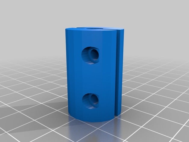 my customized axis coupler 6mm-6mm parts 3D print model - Mito3D