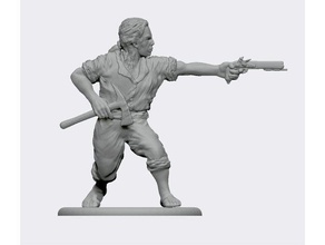 32mm coloniale marinaio generico persone 18thcentury 28mm dungeonsanddragons in miniatura rpg wargame 3d print model - Mito3D