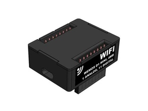 d1m block - wifi electronics blocks esp8266 iot iot123 wemos d1 mini 3d print model - Mito3D