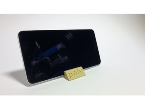 poli suporte do telefone A impressão 3d iphone de stand 3d print model - Mito3D