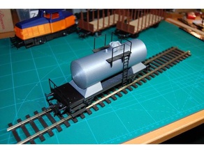 básica 0-proyecto de escala vagón cisterna r c vehículos 1 45 brawa lenz el modelo tren peco en una 0 spur 3d print model - Mito3D