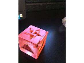 puzzle cube boîte L'impression 3d de la balle bling gros marque lonzo 3d print model - Mito3D