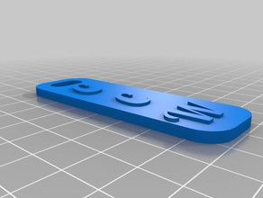red tag de porta-chaves chaveiros personalizado 3d print model - Mito3D