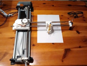 a3 flatbed pen plotter robotics 3d print model - Mito3D