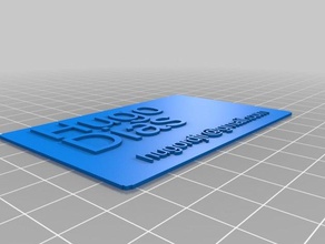 hugo dias de cartão visita sinais e logotipos personalizado 3d print model - Mito3D