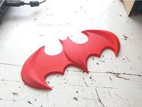 batman logosu 3d batarang The dark knight logo 3d print model - Mito3D