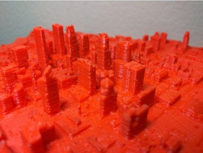 minneapolis, minnesota le centre-ville bâtiments et structures des ville minneapolis gratte-ciel 3d print model - Mito3D