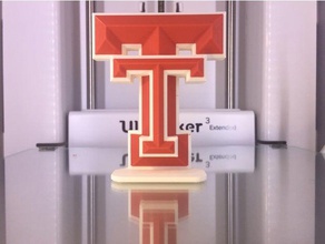 texas tech logotipo sinais e logotipos faculdade 3d print model - Mito3D