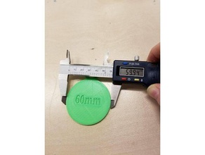 cercle de la jauge L'impression 3d tests l'étalonnage le l'échantillon sizer 3d print model - Mito3D