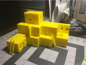 adobe bina binalar ve yapılar Amerikan yerlisi 3d print model - Mito3D
