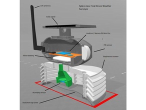 teal drone météo-géomètre r c véhicules tealdronechallenge de couverture 3d print model - Mito3D