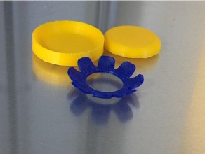 flower spring belleville finger mechanical 3d print model - Mito3D