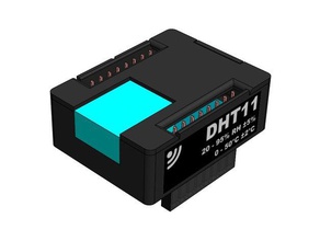 d1m-block - dht11 Elektronik d1m-Blöcke esp8266 das Internet der Dinge iot123 wemos d1 mini 3d print model - Mito3D