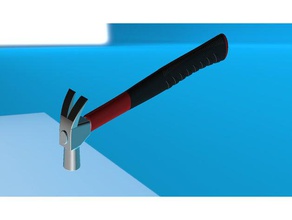il martello strumenti di disegno ferramentas martello-3d martelo 3d print model - Mito3D