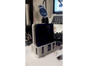 harddisk stand office basic hanger hard disk hdd holder simple 3d print model - Mito3D