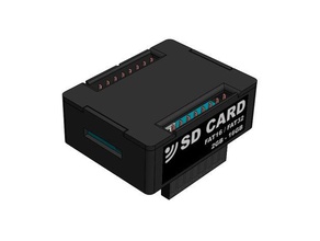 d1m block - sd card electronics blocks esp8266 iot iot123 wemos d1 mini 3d print model - Mito3D