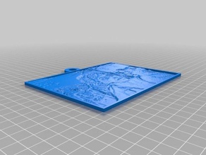 sandy lithopane 2d art customized 3d print model - Mito3D