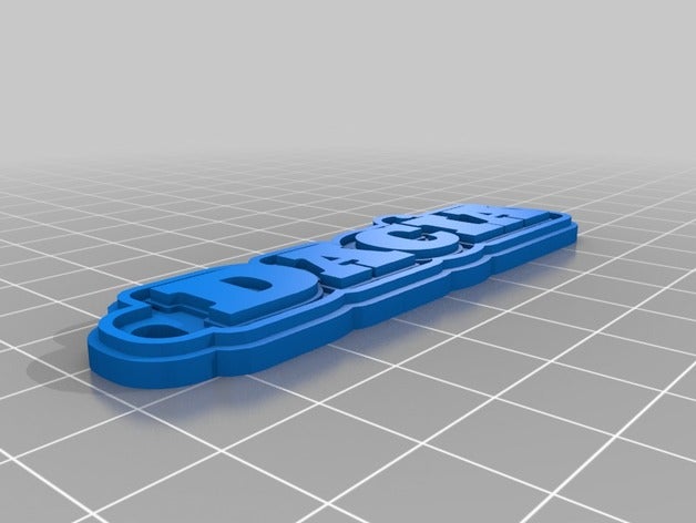 le de porte-clés personnalisé 3D print model - Mito3D