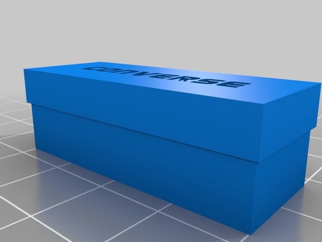 converse boîte à chaussures de la mode chaussure 3D print model - Mito3D