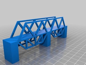 pont en poutre treillis L'impression 3d 3d print model - Mito3D