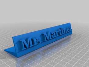 plaka isim 3d baskı 3d print model - Mito3D