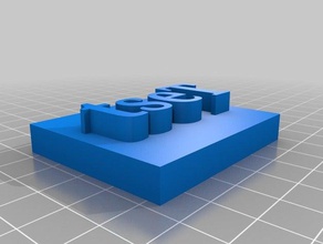 Stempel testen 3d-Druck-tests 3d print model - Mito3D