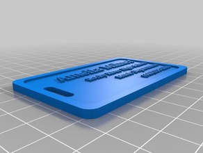 amelia-band tag 2 Haushalt kundengebundene 3d print model - Mito3D