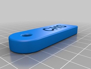 chs key chain 2 accessories customized 3d print model - Mito3D