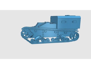 t-26 chasis del vehículo de la familia vehículos militar rusia unión soviética tanque arma 2 ª guerra mundial segunda 3d print model - Mito3D