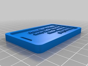 mon personnalisée de bagage tag ménage personnalisé 3d print model - Mito3D