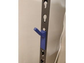 rack hooks organization hook mounting bracket shelving 3d print model - Mito3D