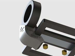 ctc - latérale de conduits ventilation ventilateur radial Les imprimantes 3d L'imprimante le refroidissement la cct l'imprimante conduit fan mise à niveau 3d print model - Mito3D