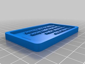 mon personnalisée de bagage tag ménage personnalisé 3d print model - Mito3D