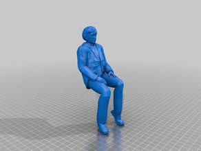 graham pessoas hannibal humanos homem miniatura modelo sentado 3d print model - Mito3D