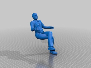 hannibal lecter pessoas homem miniatura sentado 3d print model - Mito3D