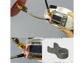 antena armario furioso tura-d v35 hobby de la drone el fpv cierto-d por quadcoptor sma verdadero-d 3d print model - Mito3D