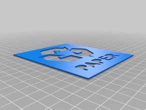 etiqueta de papel herramientas del arte personalizado 3d print model - Mito3D